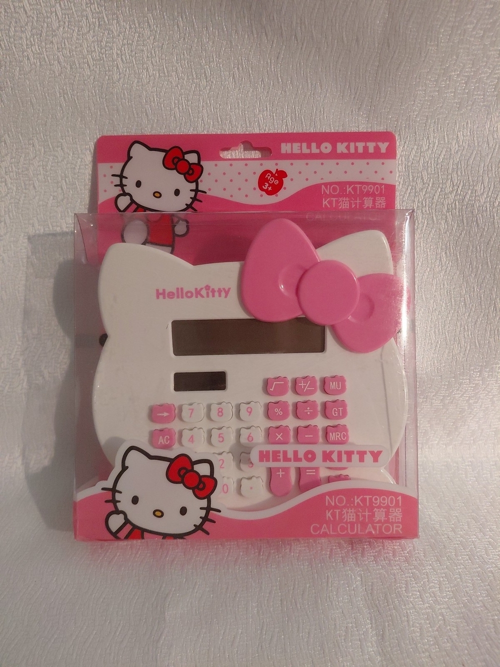 Hello Kitty White and Pink Bow Desk Calculator by Hello Kitty